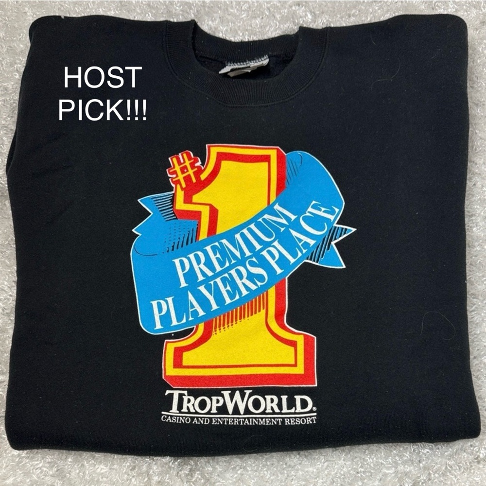 Vintage Lee sweatshirt heavy weight TropWorld casino size XL HOST PICK!